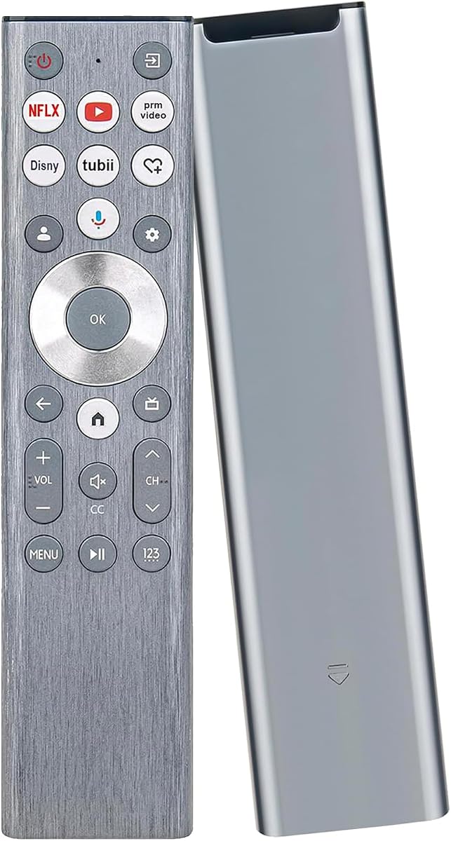 ERF6A80 Voice Remote fit Hisense TV Remote, Compatible with Hisense U6 U7 U8 Mini-LED ULED 4K UHD TV 55U8N 65U8N 75U8N 85U8N 100U8N 55U7N 65U7N 75U7N 55U6N 65U6N 75U6N