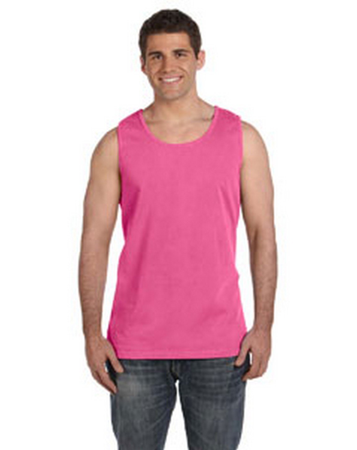 Comfort Colors Chouinard Unisex Tank Top 9360-Neon Pink PgmDye-3XL