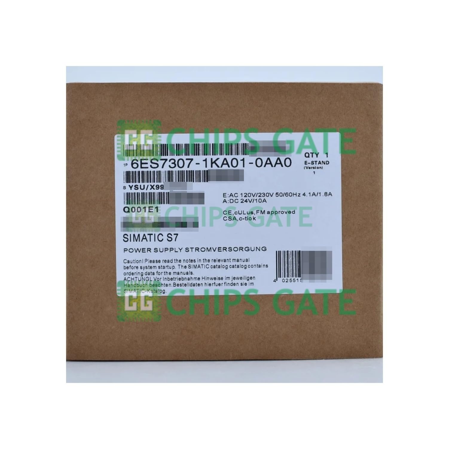 New in Sealed Box 6ES7 307-1KA01-0AA0 Module 6ES7307-1KA01-0AA0