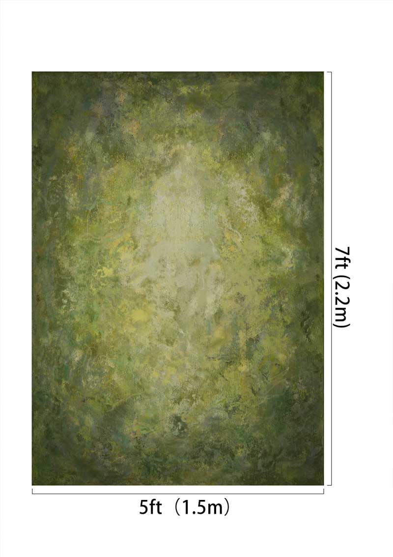 Telones de Fondo para fotografía Kate de 1.5x2.2m/5x7pies Vintage oxidada Fondo Abstracto con Pintura Verde degradada Fondo para Retrato de Maternidad para Adultos Estudio fotográfico