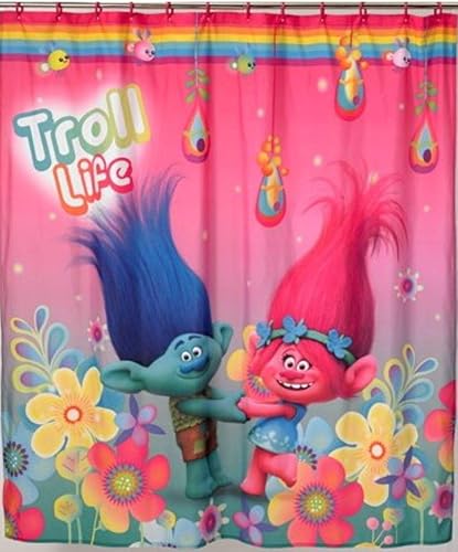 Cortina de ducha Trolls Hugfest