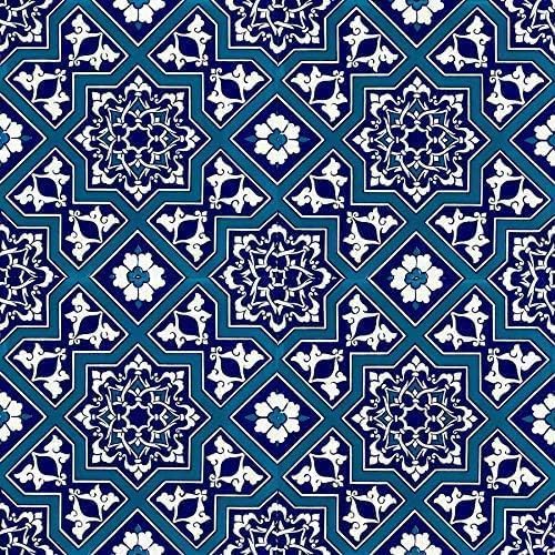 Piastrelle Decorative Ceramica Iznik Piastrelle Cucina E Bagno Decorate In Ceramica Cerames Asli 20x20 Cm | Rivestimenti Iznik Colorati, 1 Confezione - 0,48m2 (12 Pezzi), Mattonelle Decorative Ideale Per Cucina O Bagno