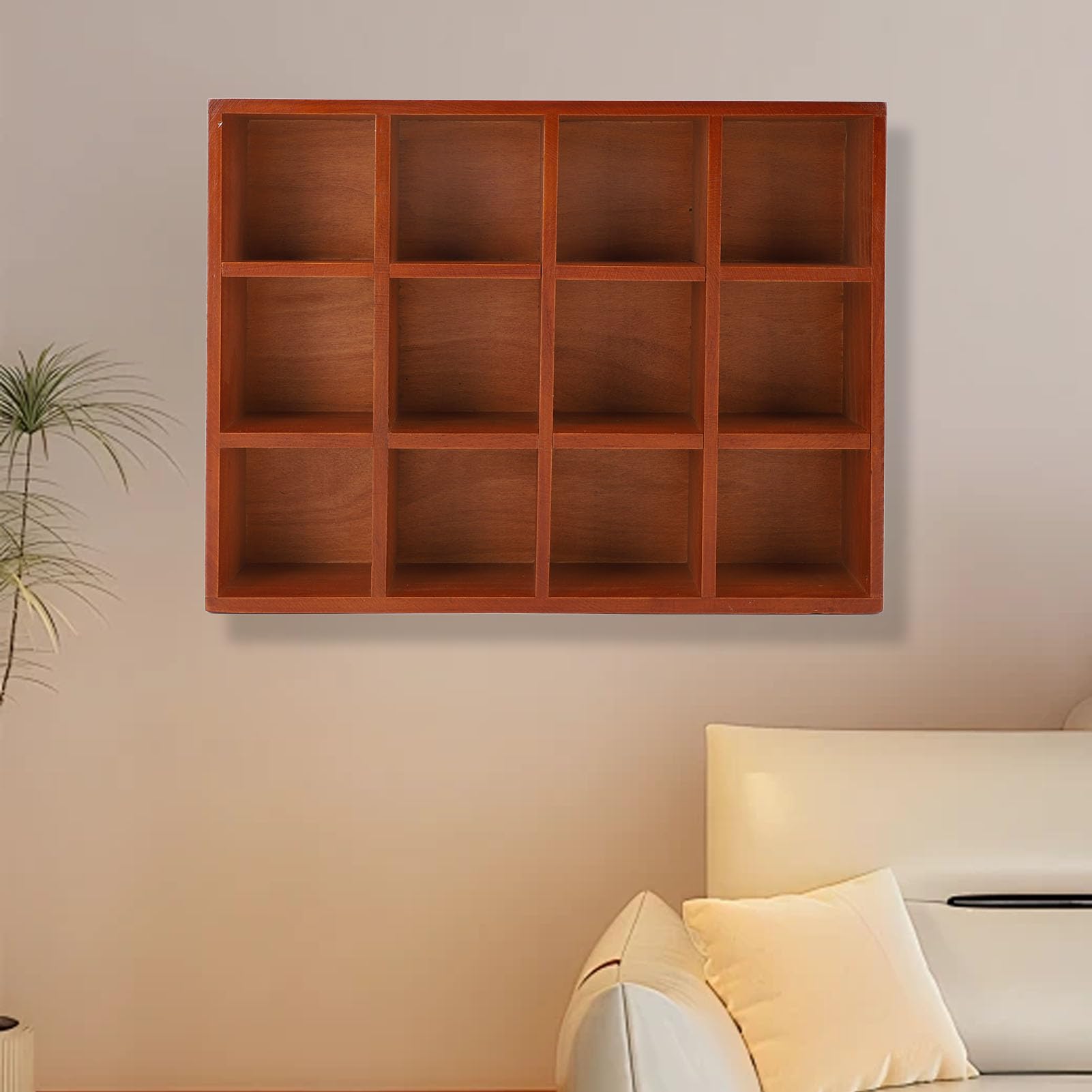 Organizer da Scrivania in Legno con Scomparti Multipli, Elegante Soluzione di Archiviazione per Casa e Ufficio, Struttura in Legno Massello, Ideale per Scrivania o Bancone