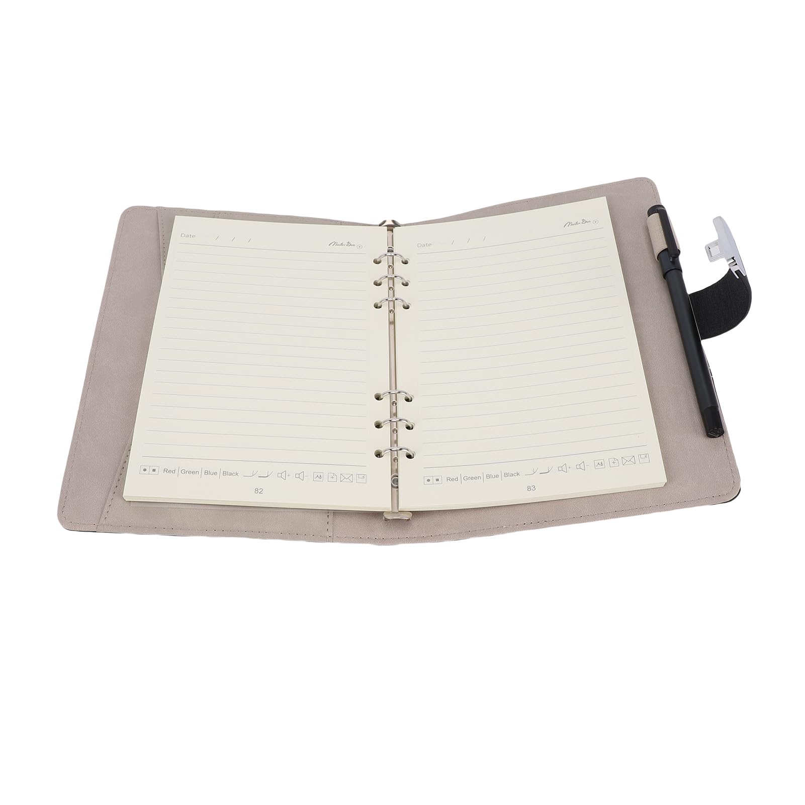 Intelligentes Stift- und Notizbuch-Set, KI-Sprachzeichnung, Digitales Schreiben mit Handschrifterkennung, Fingerabdrucksperre, Offline-Speicherung, A5, 80 Blatt, für Studenten, Profis