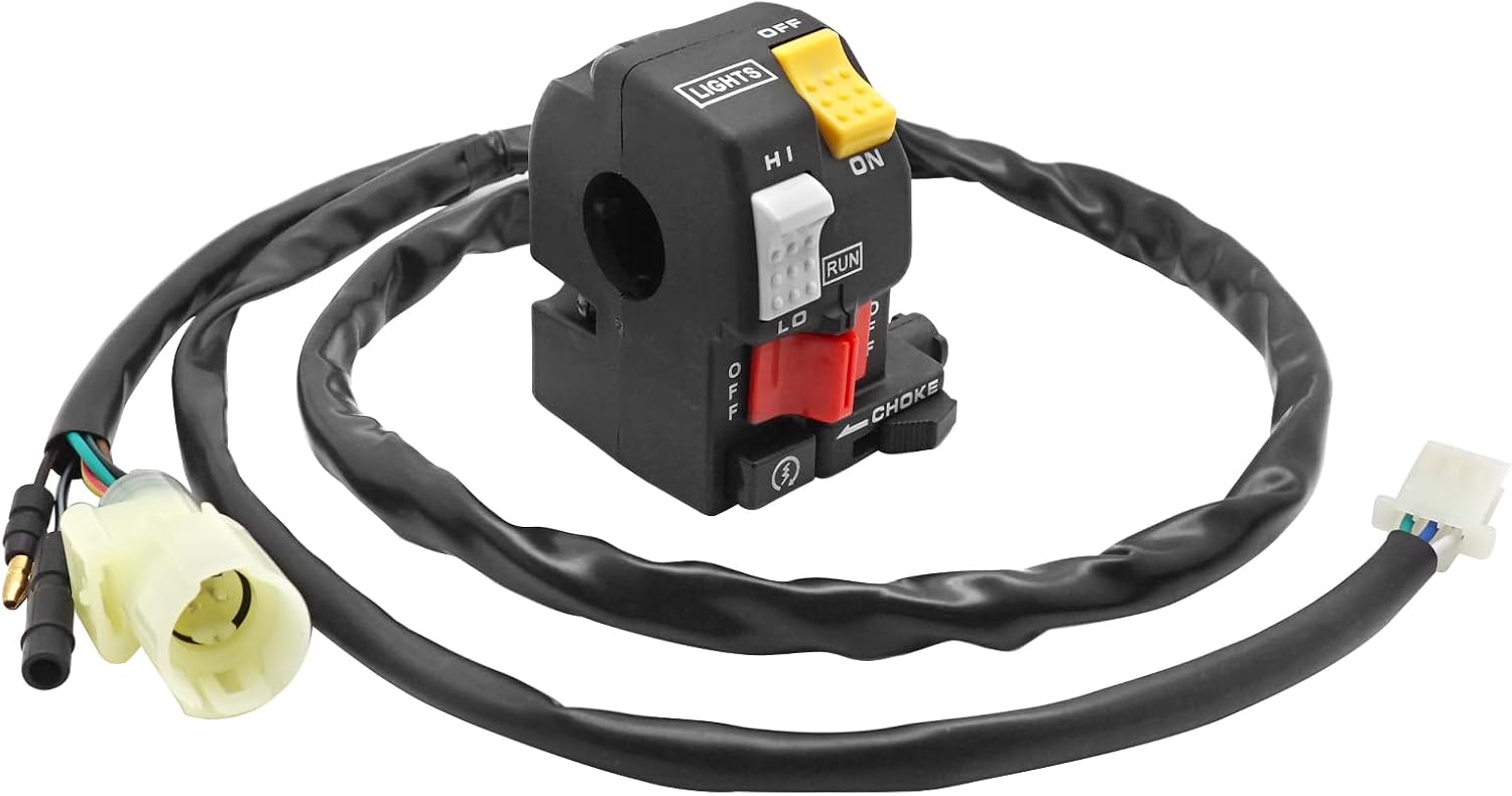 M MATI Handlebar Control Switch Button Start Kill Stop Headlight for Honda TRX350D 1987 1988 1989 35200-HA7-650 35200-HA7-652 35200-HA7-751