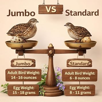 30+ Jumbo Quail Fertile Hatching Eggs JMF Meatmaker Line - NPIP Certified & AI Clean Secure Foam Packaging