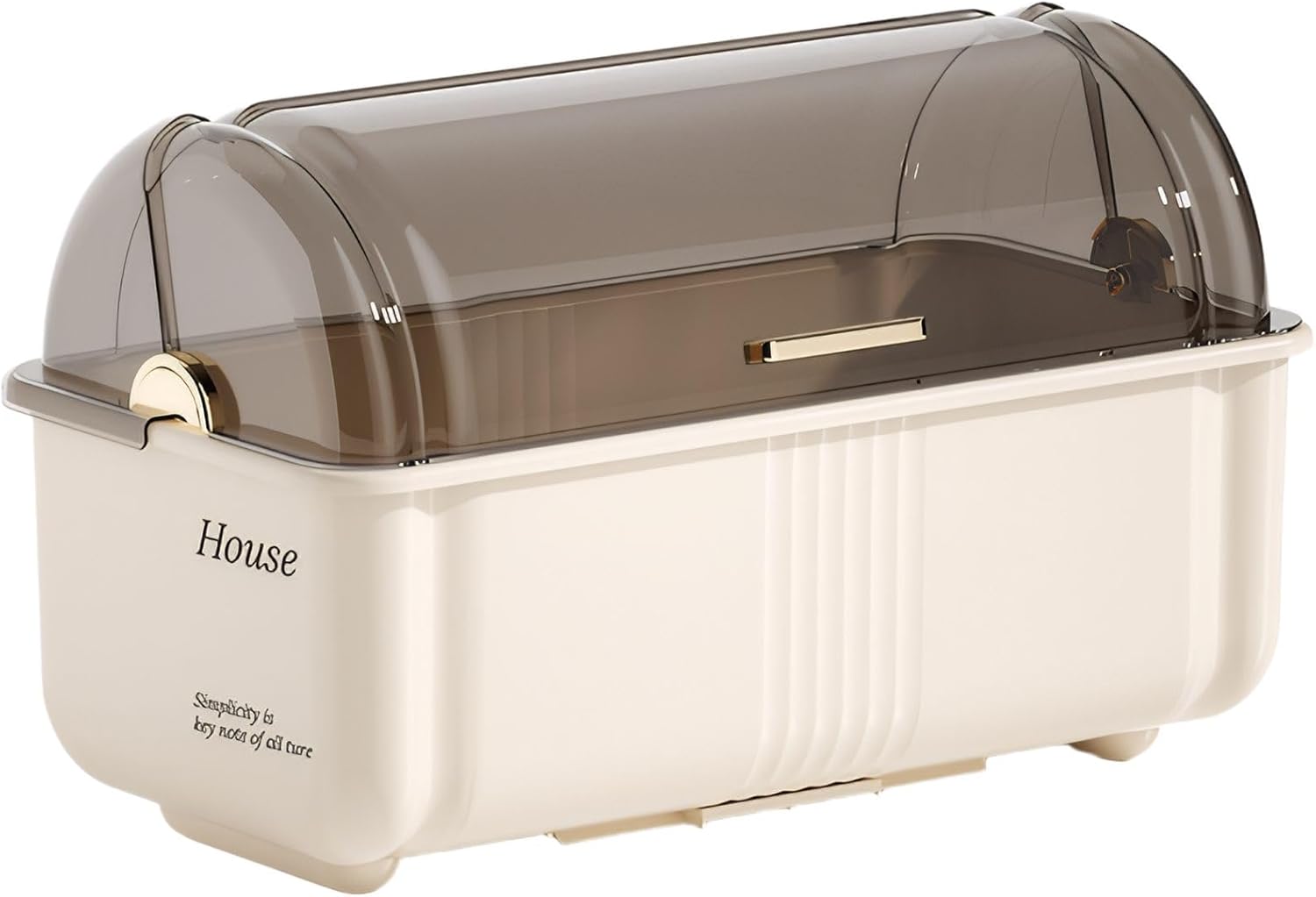 with and Drainage Tray for Kitchen Organization, Space-Saving Bowl and Plate Holder with Chopstick Slot and Water Collection Drawer