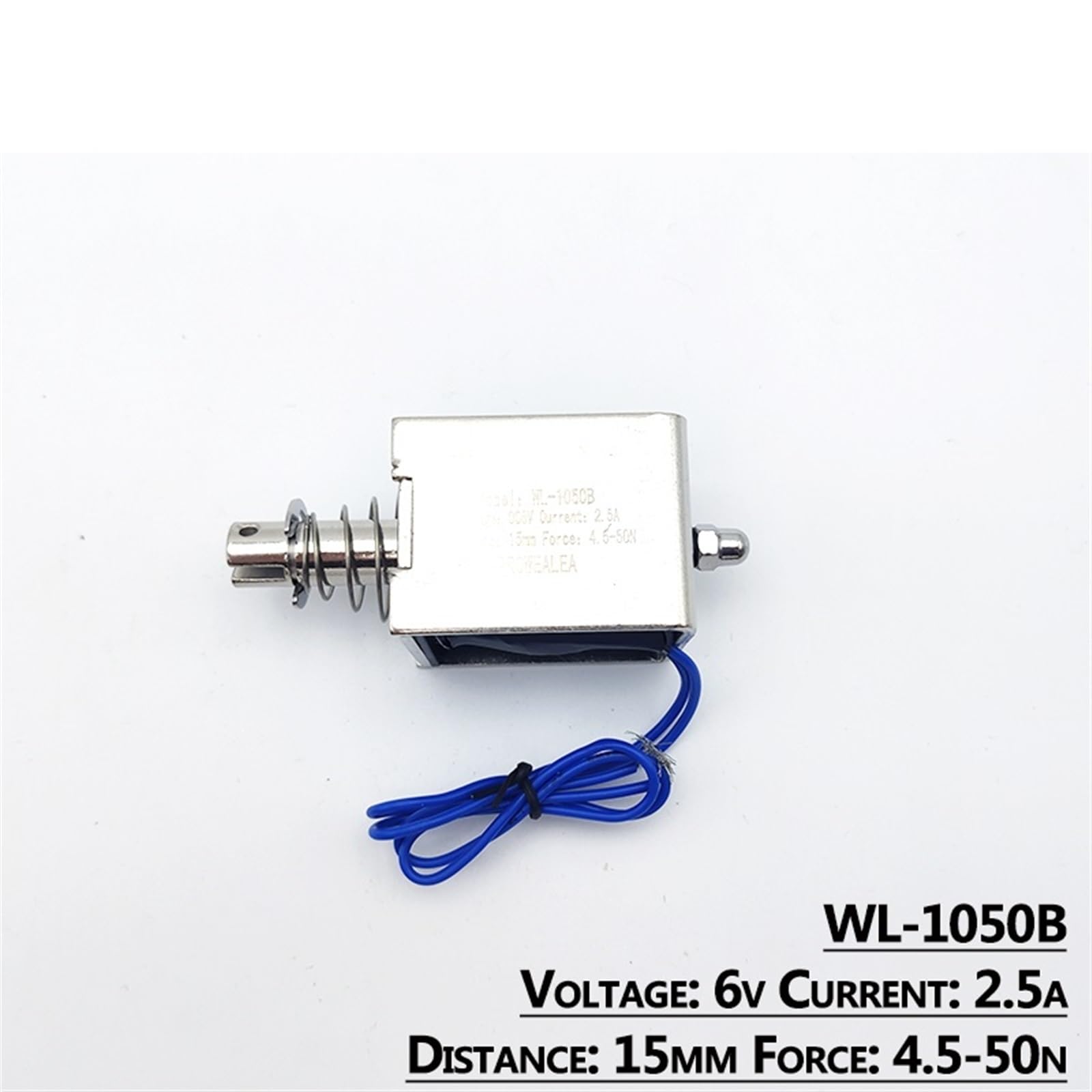 Elettromagnete solenoide tipo push-pull WL-1050B 6 V 12 24 forza di spinta 4,5-50 N 15 mm telaio aperto magnete elettrico lineare 1 pezzo(24V)