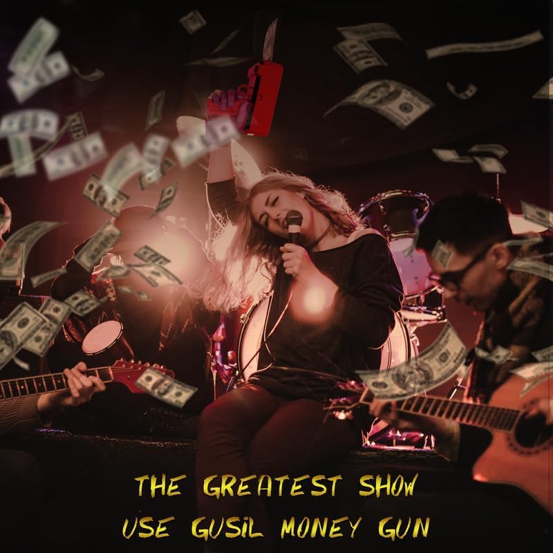 Miniatura 7 de Make it RainGusil Gold Gun for Movies That Look Real,Handheld Spary Gun for Game Movies Party Supplies