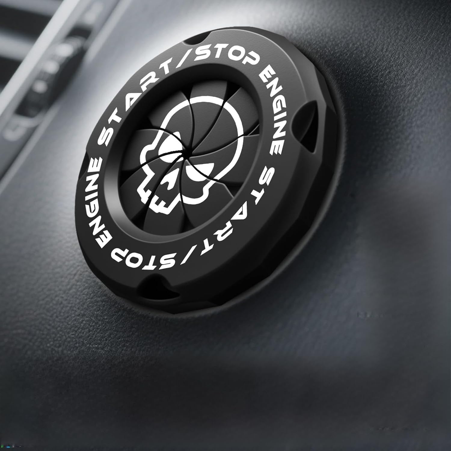 Push Start Button Cover Personalized, Custom Car Accessories Engine Start Stop Button Cover Customized Logo Photo for Car Interior Decor Motorcycle Ignition Key Switch Cover-Multiple Colors