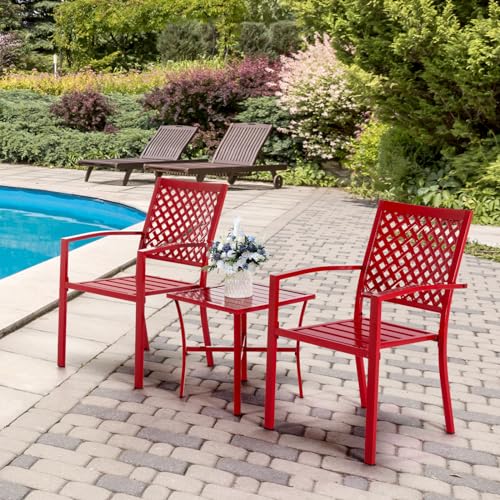 Attliahome 3-Piece Outdoor Patio Dining Set - Cast Iron Patio Table And Chairs thumb #2
