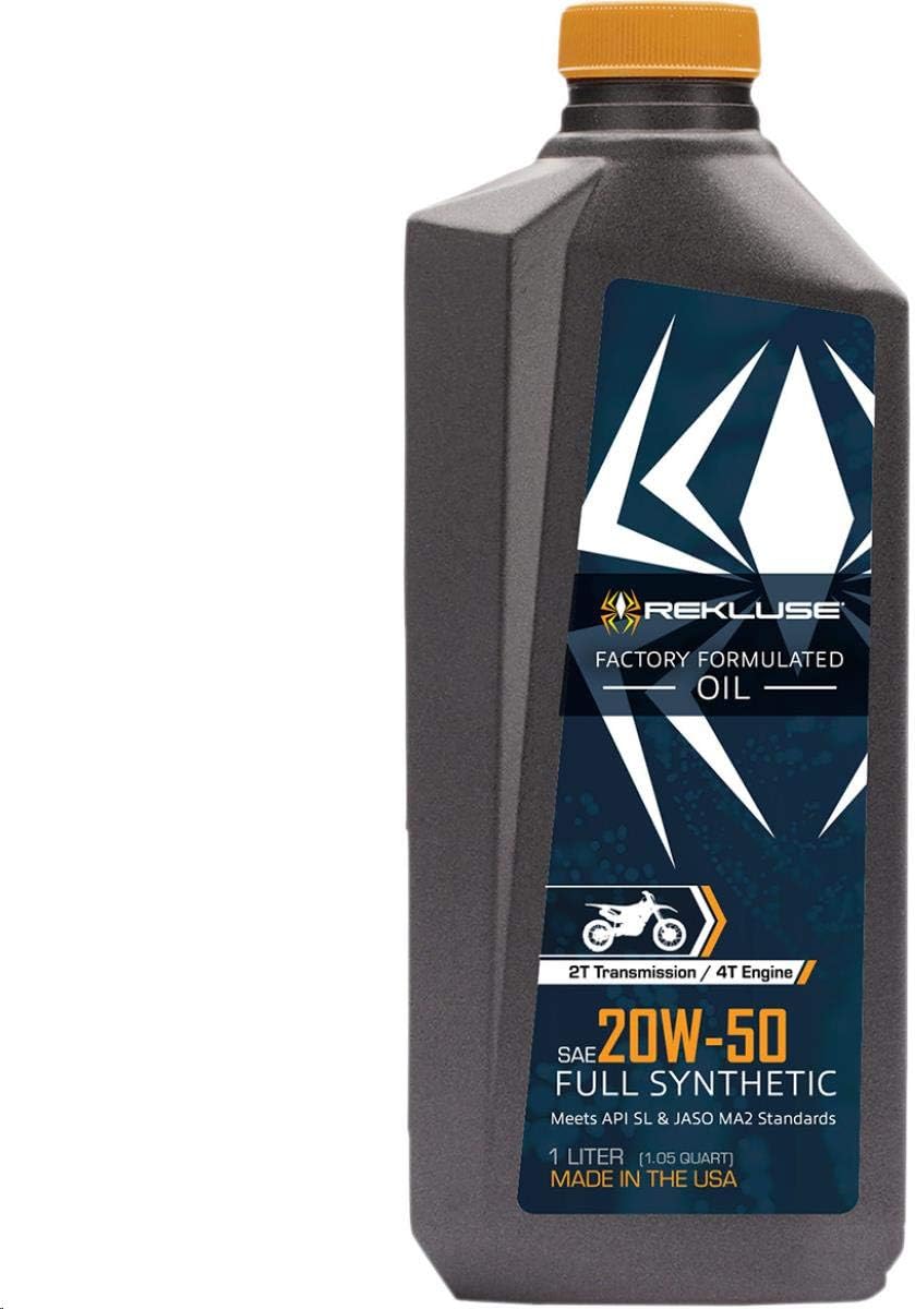 Rekluse Factory Formulated Oil - 20w50 for 2T Trans and 4T Engine - RMS-1099002