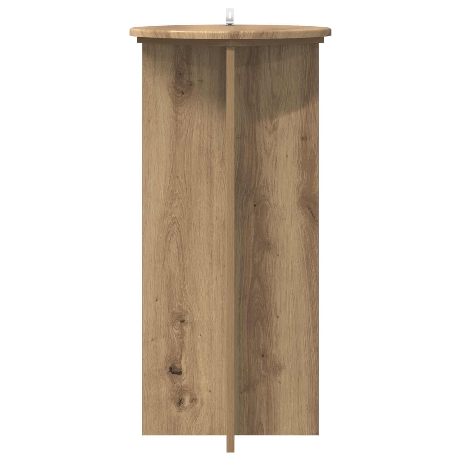 Supporto per piante, 2 pezzi, in legno di quercia artigianale, 40 x 40 x 80 cm, per soggiorno, interni, piante, fiori, scaffale decorativo, stabile scaffale a colonna