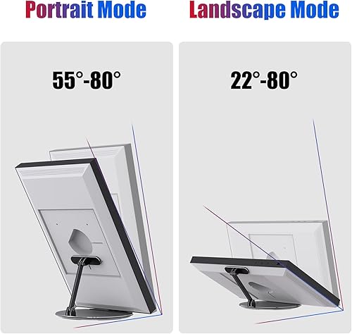 Miniatura 6 de Soporte giratorio e inclinable para Show 15 (1, 2 generación), Show 21 y iPadstablets, hecho de aluminio resistente, dispositivo sentado en él sin