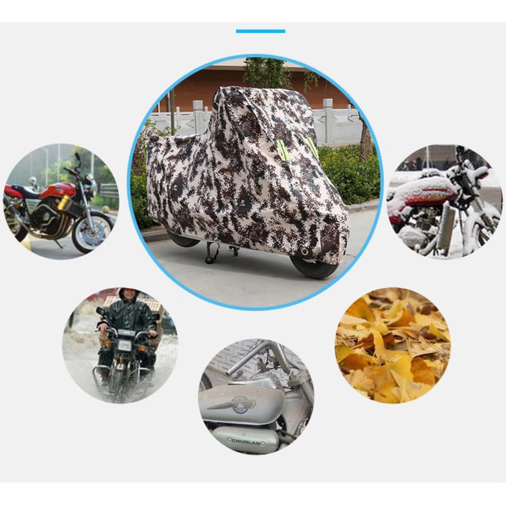 Plandeka na motocykl, wodoszczelna, odporna na działanie promieni UV, plandeka na skuter, uniwersalna plandeka na skuter elektryczny, czarno-czerwona, XL