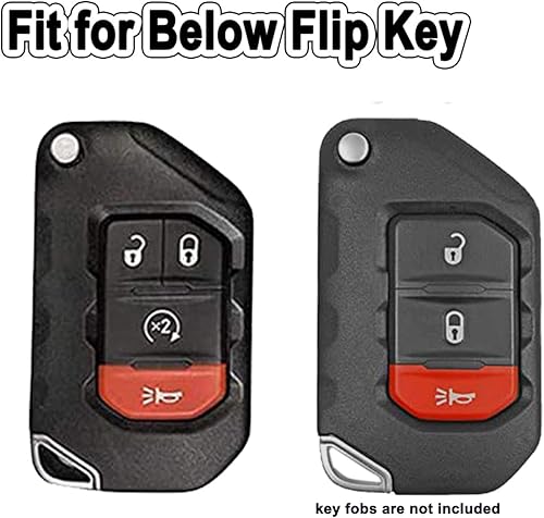 Miniatura 2 de Funda para llavero para Jeep, protección completa, TPU suave, compatible con Jeep Wrangler JL JLU Rubicon 2018 2019 2020 2021 Jeep Gladiator JT