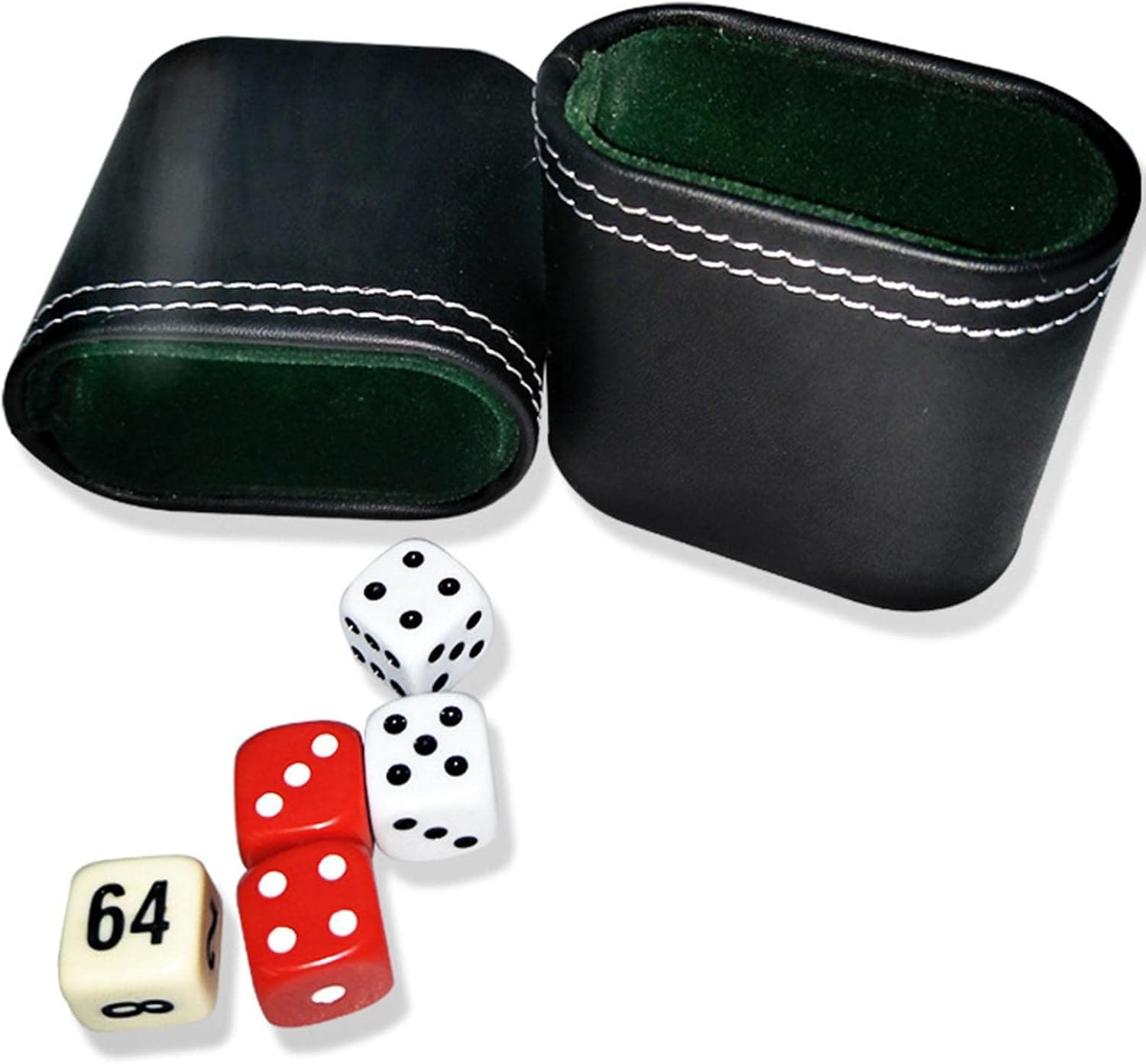 DYNWAVE Professional Leather Dice Cup PU Leather Dice Shaker for Family