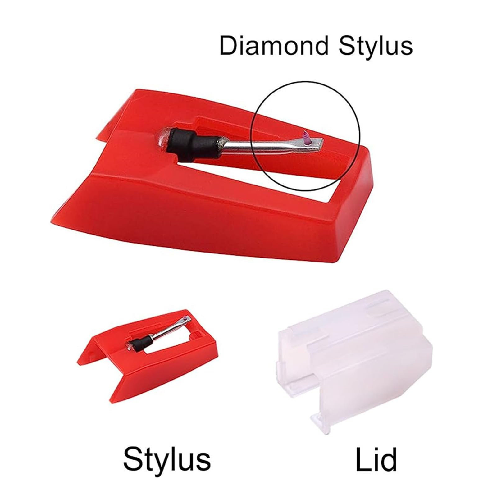 Amazon | レコードプレーヤー針交換セット 4 個/6 個ターン