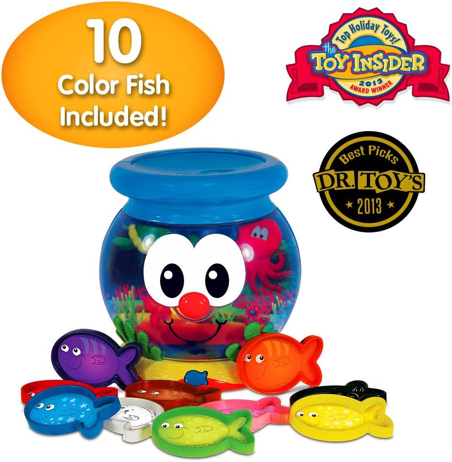 The Learning Journey: Learn With Me - Color Fun Fish Bowl - Color Teaching Toddler Toys & Gifts for Boys & Girls Ages 2 Years and Up - Preschool Learning Toy, Multicolor