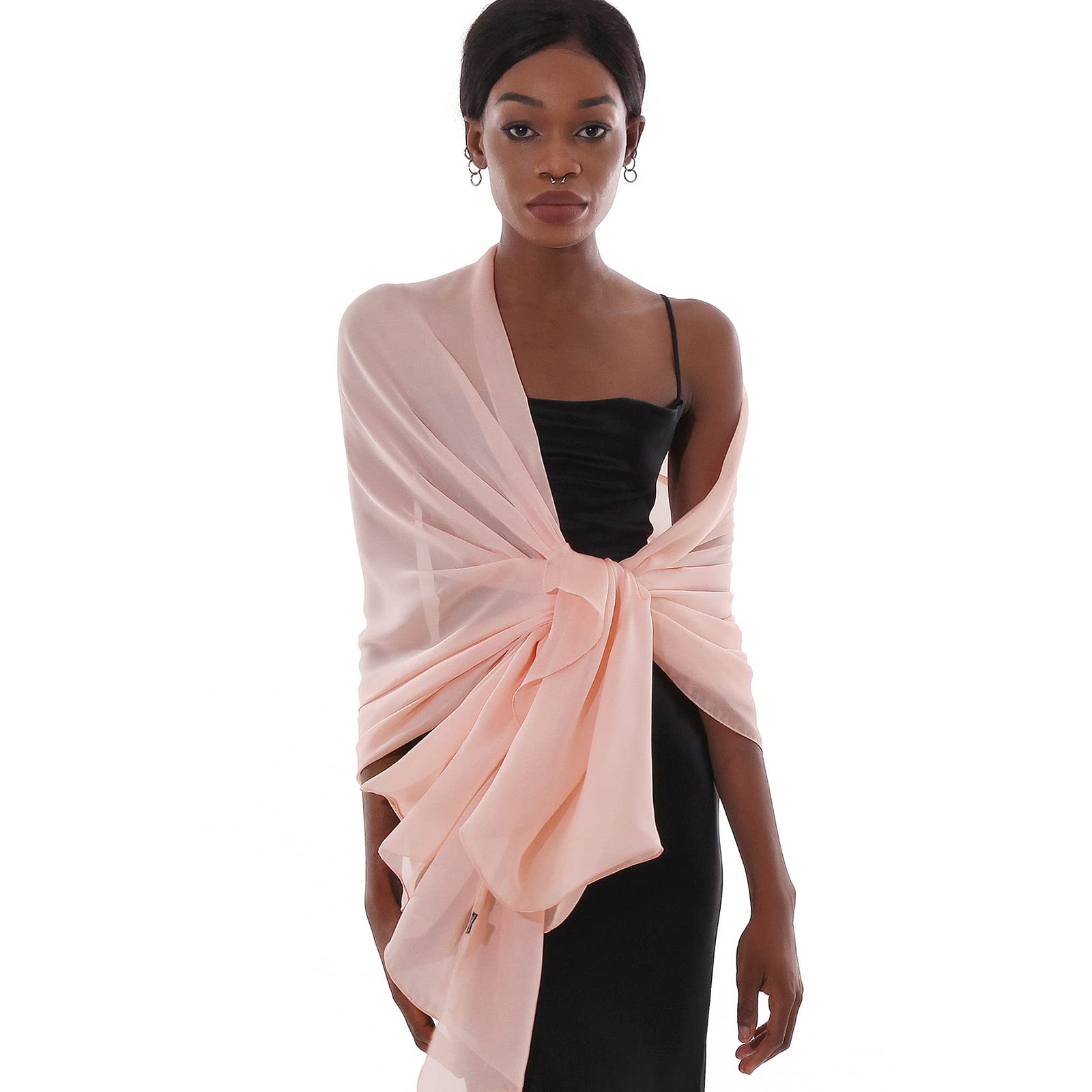 Sciarpa Donna Leggera Scialle Sciarpe Elegante Cerimonia Foulard Pashmina Scilla Stole Primavera Estate