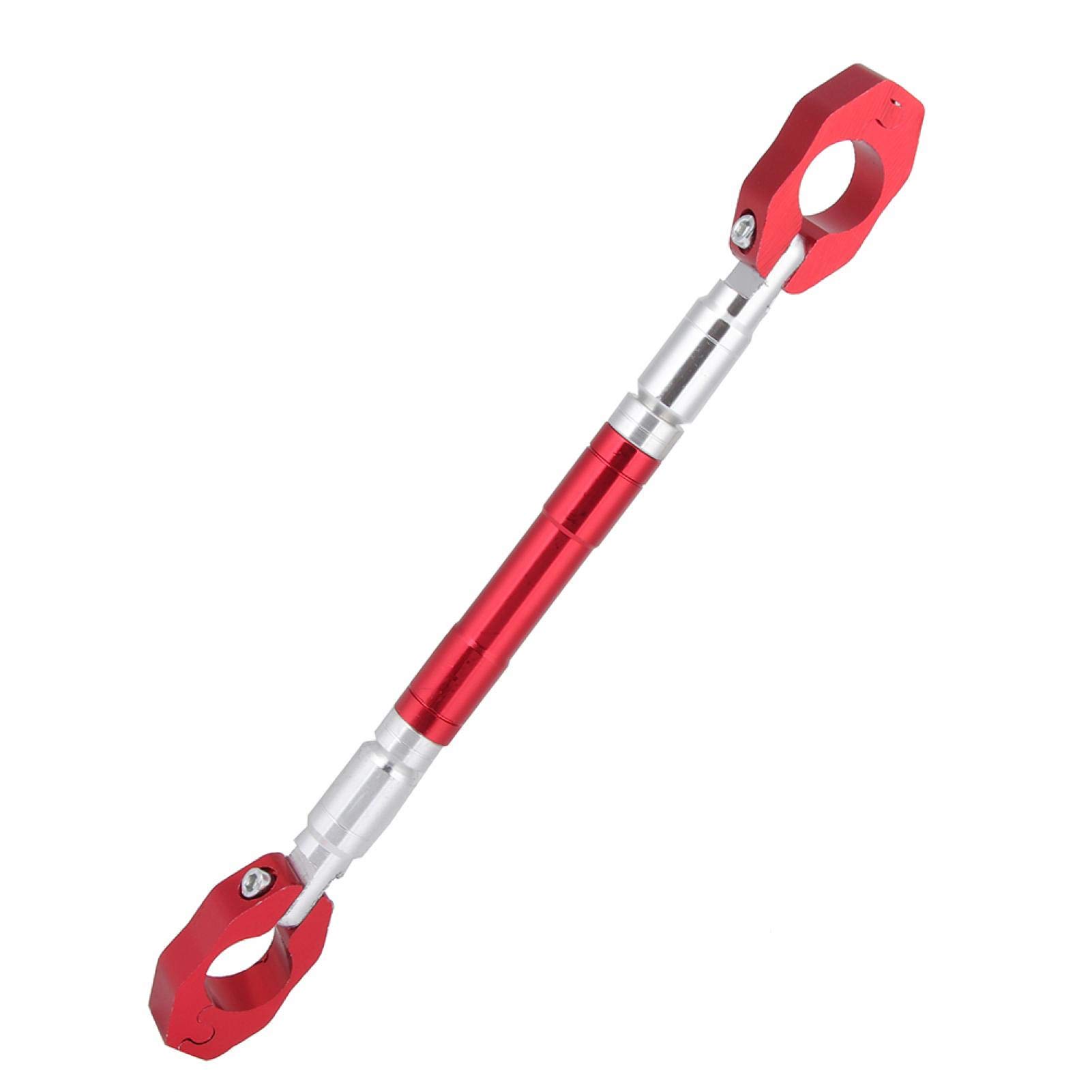 Motocykl Balance Bar Universal 22mm Regulowana Poprzeczka ze Stopu Aluminium Kierownica Motocykl Wzmocnienie Dźwigni Akcesoria (czarna)(czerwony)