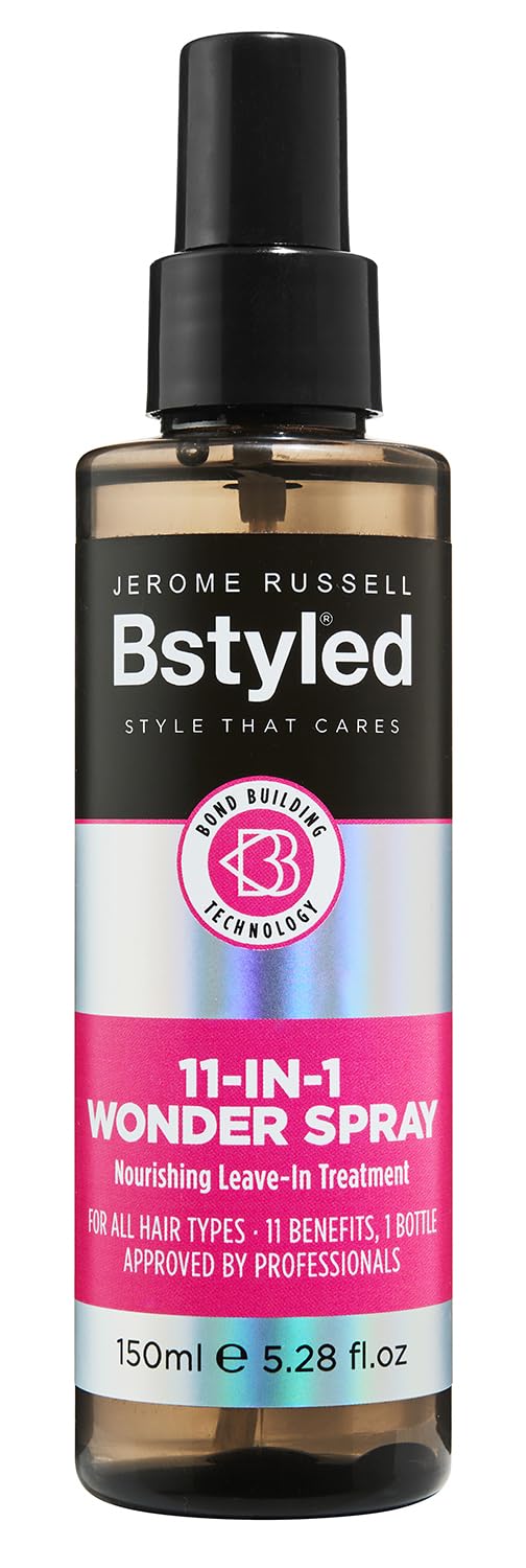 BStyled 11 in 1 Wonder Spray – Bond Building Hair Treatment | Frizz, Heat & Colour Protection | Repairs & Strengthens for Soft, Silky Hair | Vegan & Cruelty-Free | 150ml