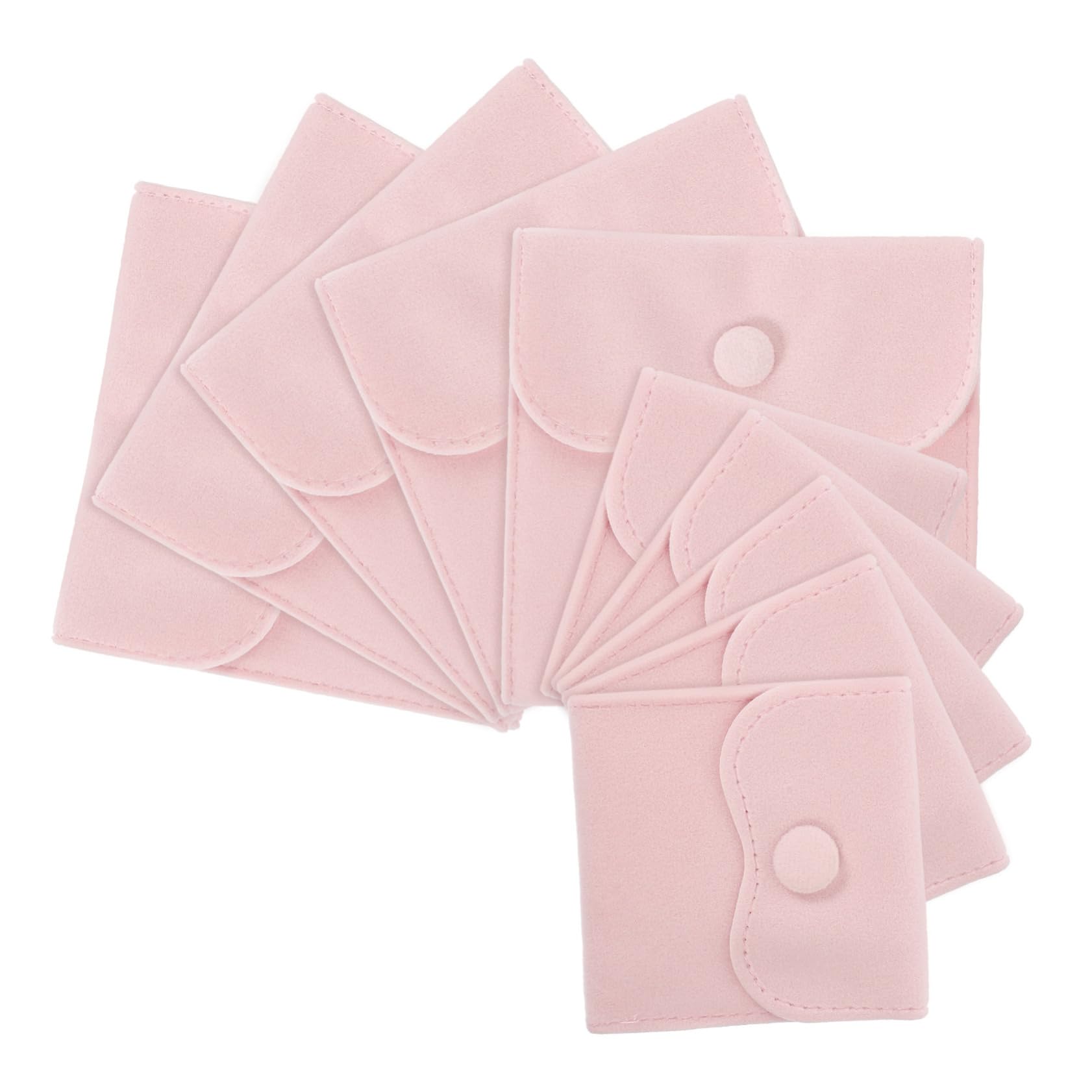 BESTYASH 50stücke Schmucktaschen Druckknopf Kleine Aufbewahrungstaschen Für Ringe Ohrringe Und Accessoires Für Reise Und Zuhause