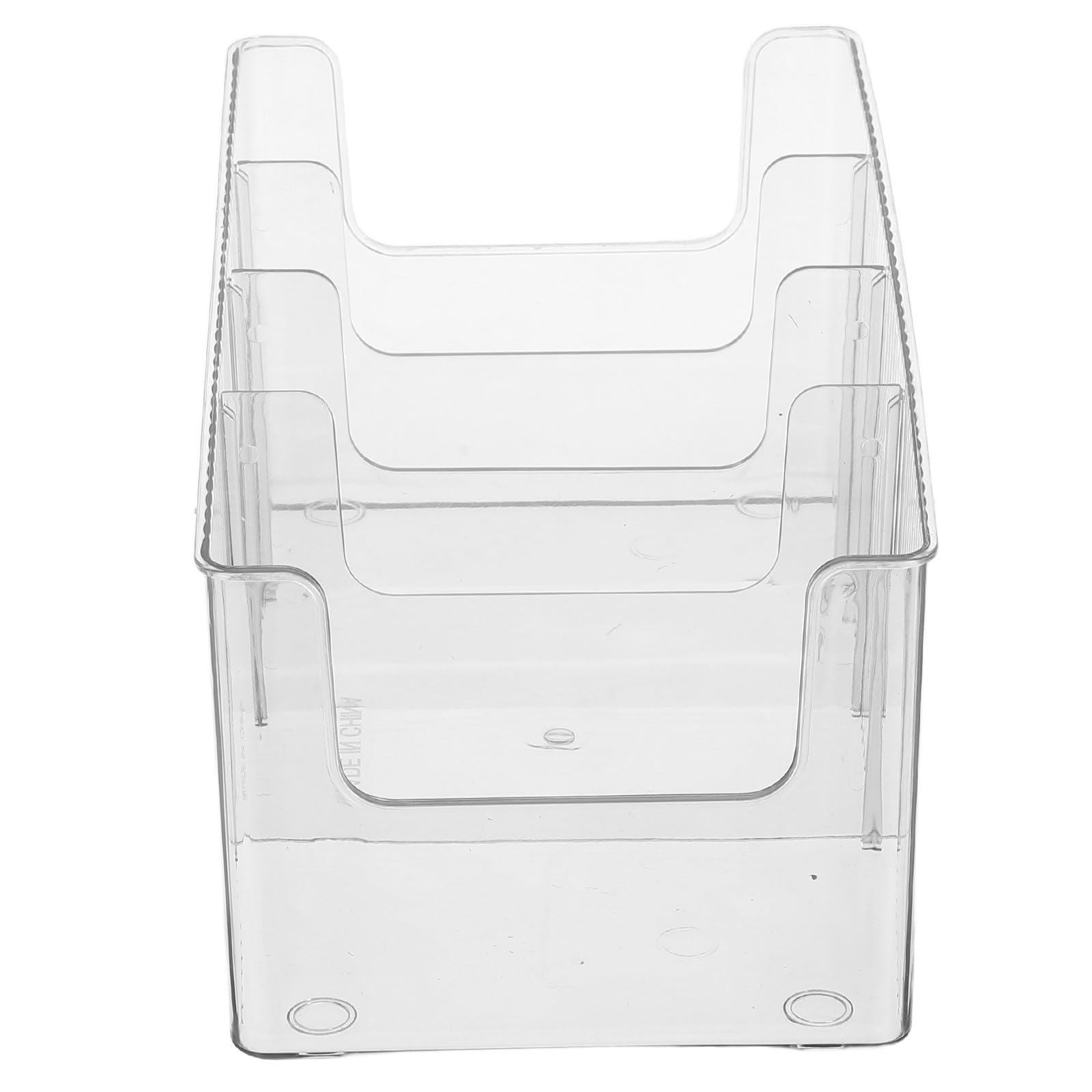 Organizador de CDs de plástico transparente ideal para escritorio y viajes Alipis