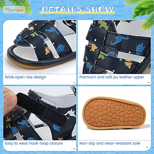 Miamooi Infant Baby Boys Girls Summer Beach Sandals Non Slip Soft Rubber Sole Toddler Outdoor Closed-Toe First Walker Shoes #TOP4