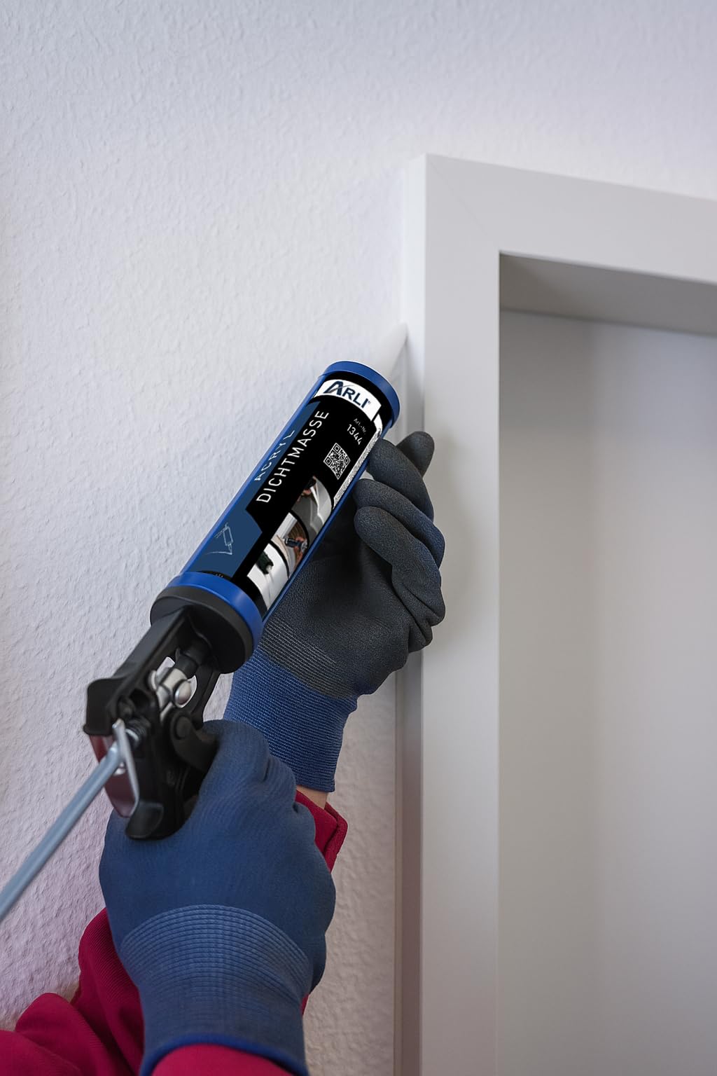 24x ARLI Acryl Maleracryl Dichtstoff 310ml weiß Universal Bauacryl Fugenmasse überstreichbar für Anschlussfugen Fugen Risse Fenster Türen Putz Beton Holz Wand Dichtmasse innen außen (24 Kartuschen)
