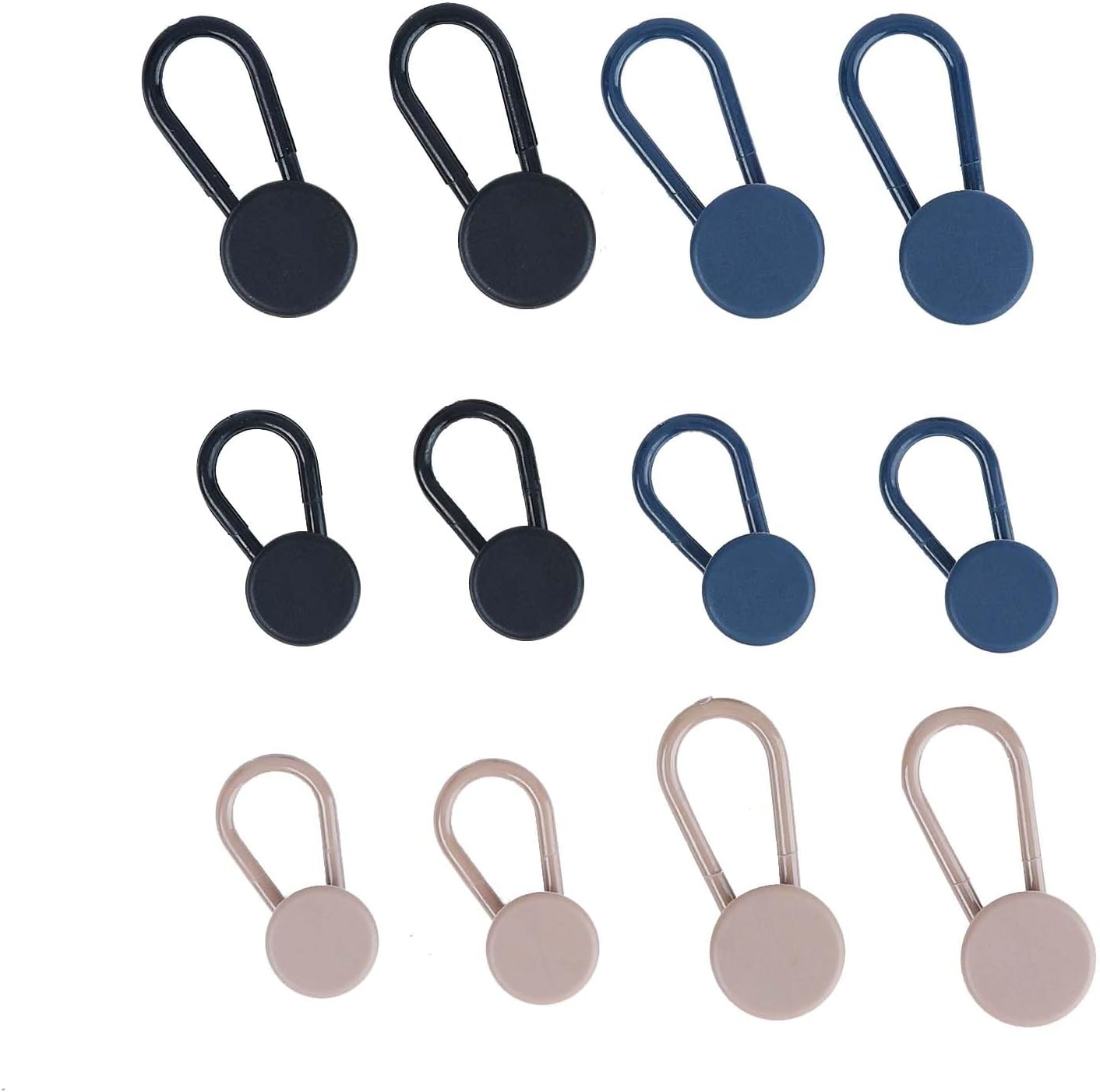 12pcs Button Extenders for Jeans Dress Shirt Button