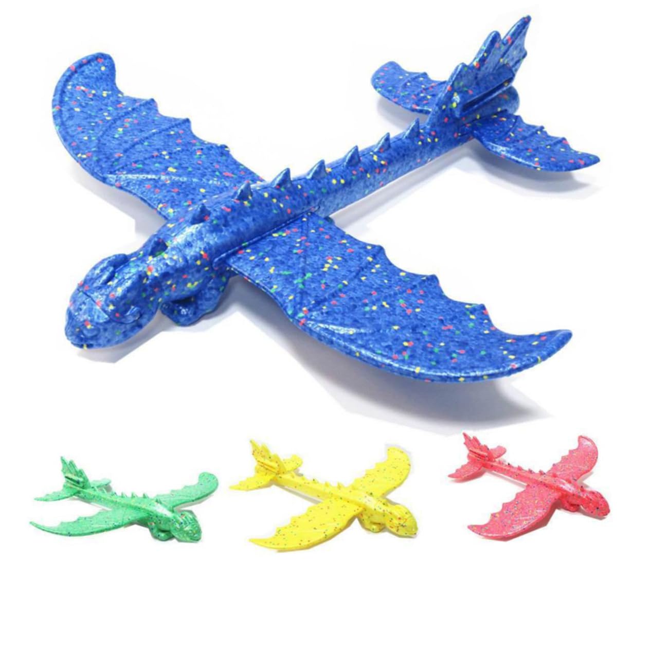 Avions Jouets en Mousse Epp Résistants aux Chocs et Légers Lot de 3 à Lancer la Main et Vol Plané Amusant Couleur Aléatoire pour Jeux en Extérieur