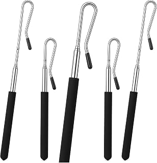 4 Pcs Adjustable Puppet Handles, 8-21 Inch Extendable Puppet Control Rod, Metal Arm Control Stick Accessory for Small and Large Puppets, Puppet Rod Replacement Set