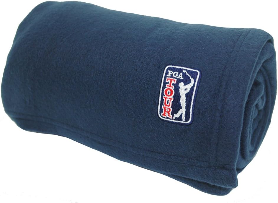 World's Best Cozy Soft Microfleece Travel Blanket, PGA Navy