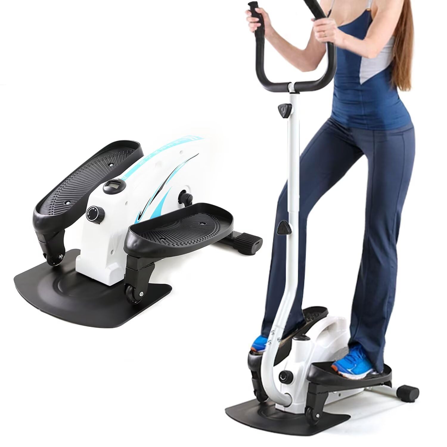 Amazon | AORTD ステッパーバイク 専用ハンドル付 足踏み 器具 自宅で 
