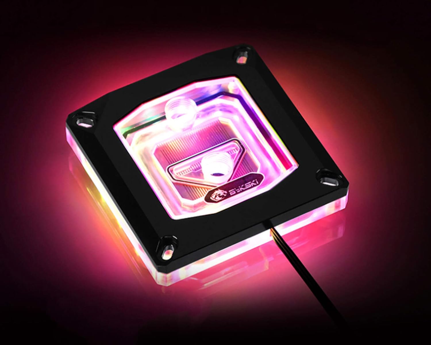 Bykski CPU-XPR-MK-I-V4 CPU Water Cooling Block - Black w/ 5v Addressable RGB (RBW) (LGA 115x / 20xx)