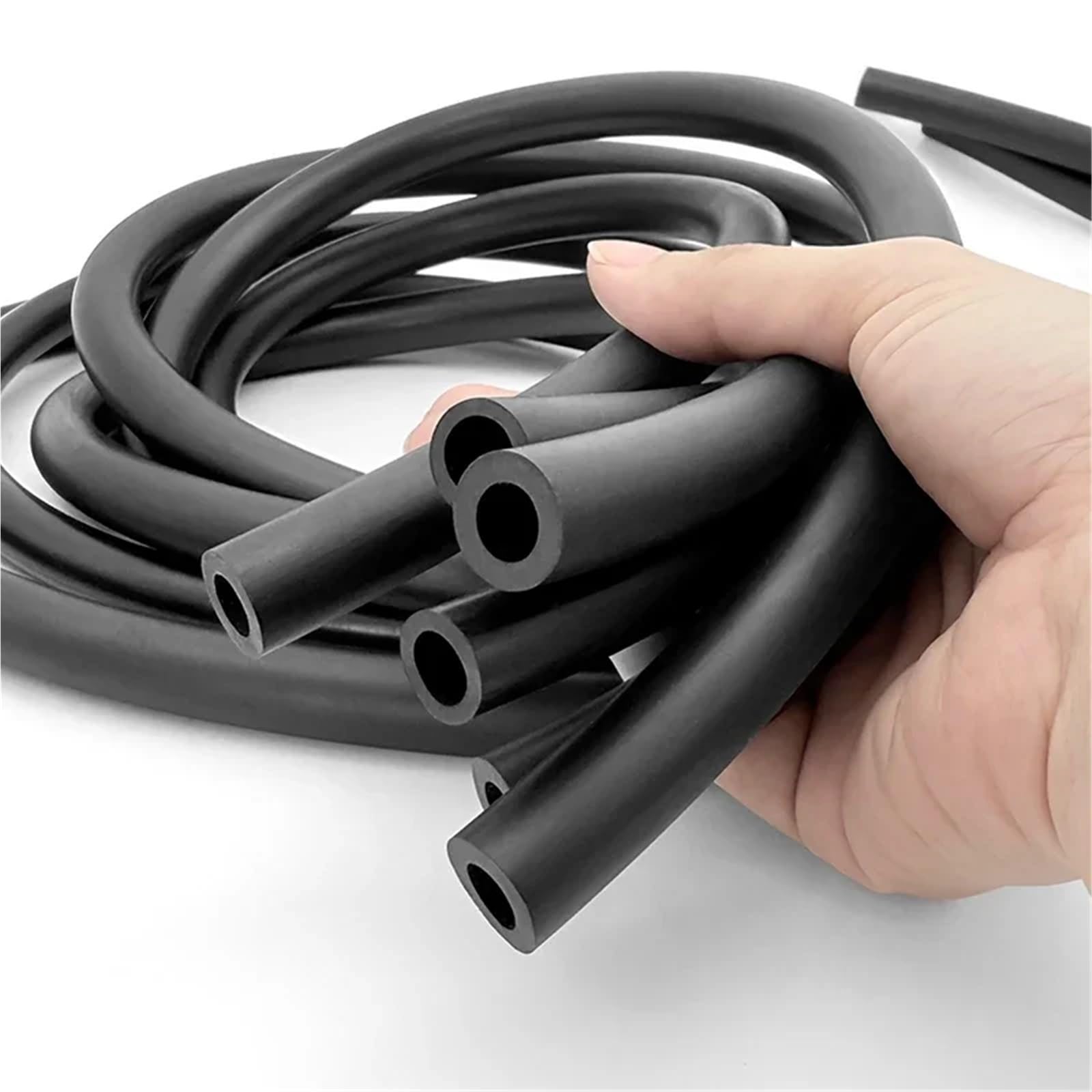 Línea de combustible goma negra 1M ID 3/4/5/6/7/8/10/13/16/19mm Tubo flexible entrega y aceite