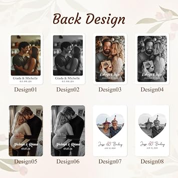 Custom Playing Cards with Photo - Wedding Guest Book Playing Cards, Guest Book Alternative, Custom 52 Photos or Blank, with Gift Box for Wedding and Party