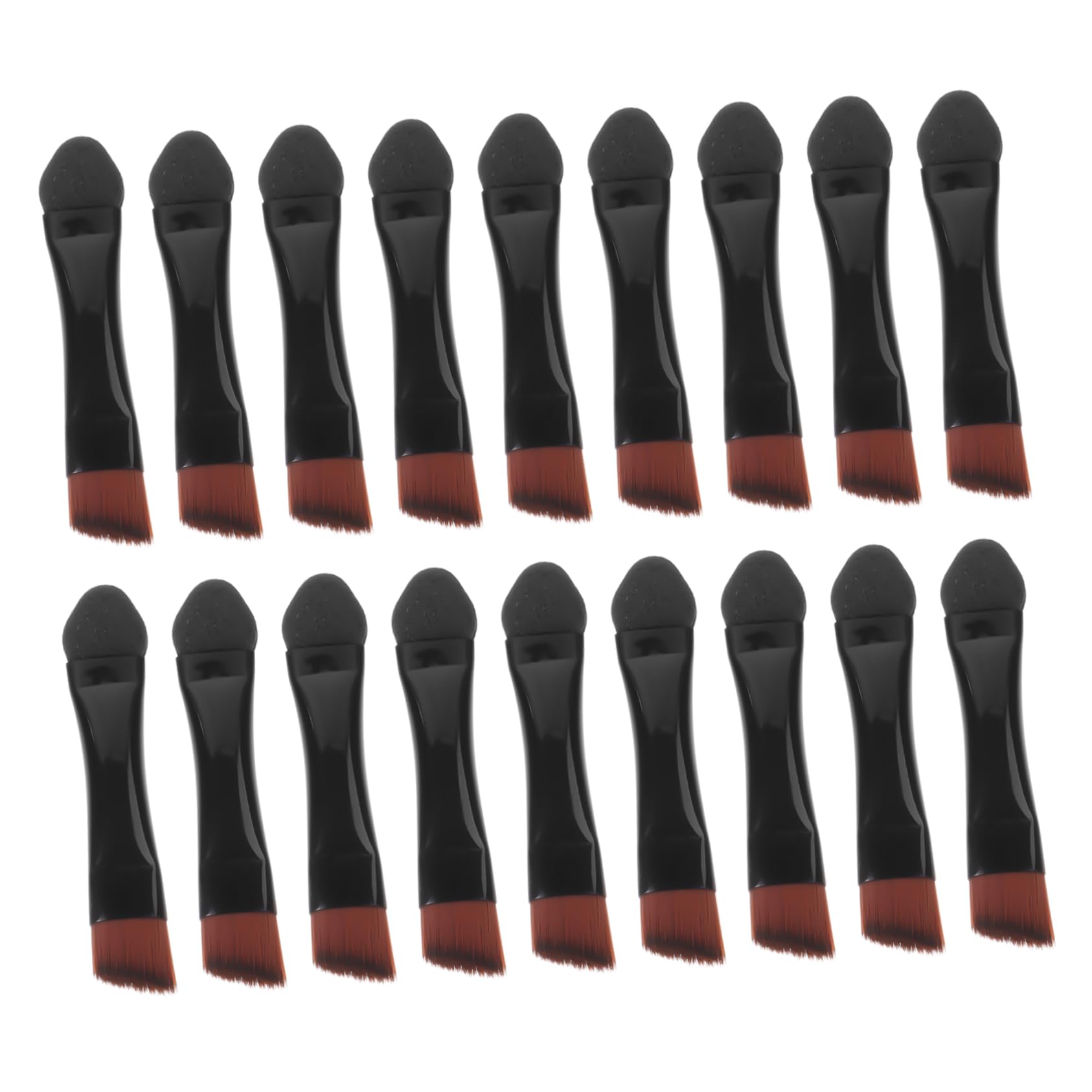 FOMIYES Eyeshadow Brush Set 50pcs Double-ended Makeup Brushes for Eye and Eyebrow Shadow Women's Makeup Accessories