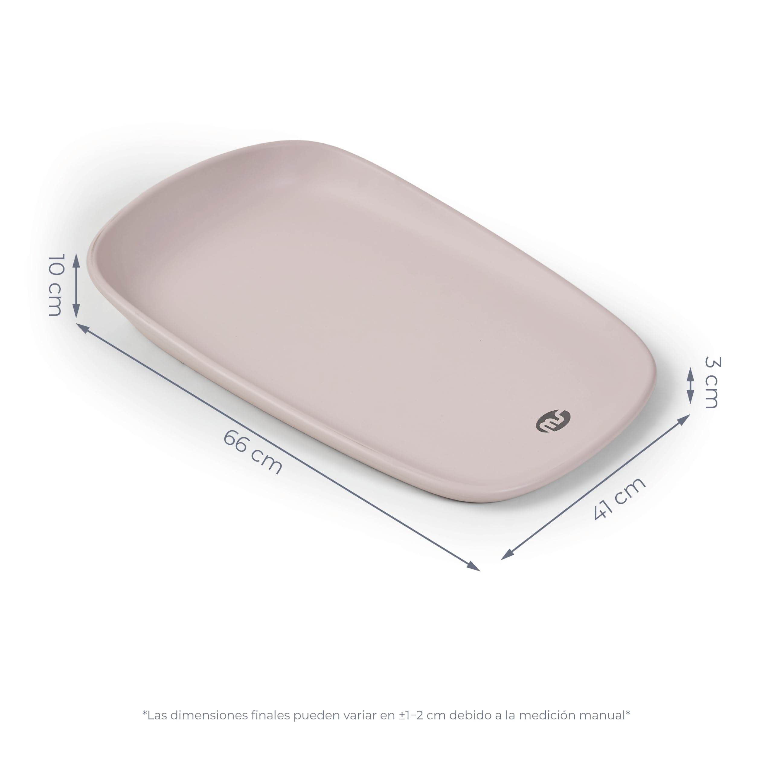 Ms BabyWorld FOAMY - Cambiador de Bebé Antideslizante EVA - Impermeable, Fácil de limpiar, Compacto para Viajes y Uso Diario | Desde 0m hasta 12 meses| 67x41x10 (Arena) — view 8