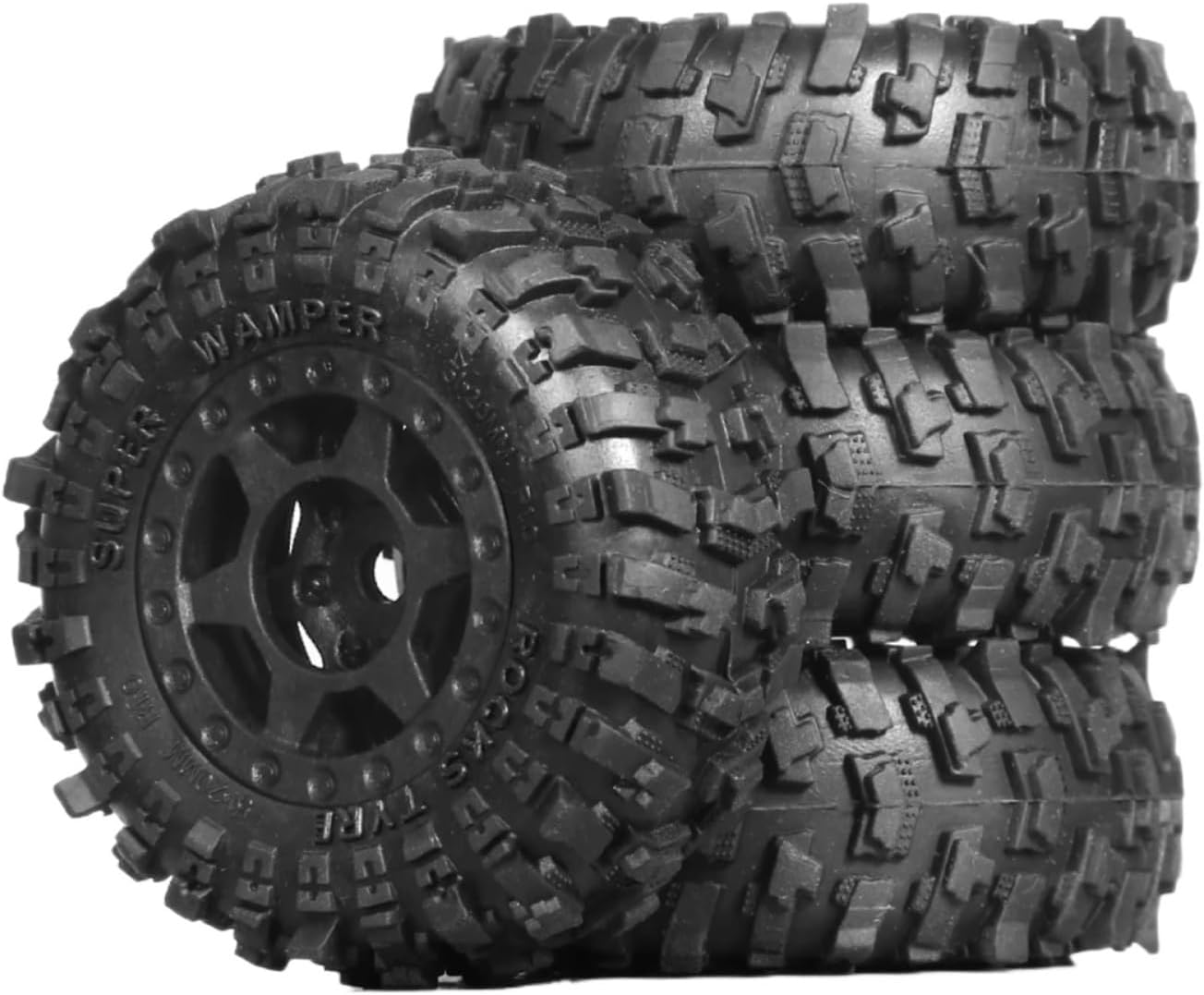 RCタイヤカー For TRX4M For SCX24 AX24 For FCX24 1/18 1/24 4pcs 51mm 1.0