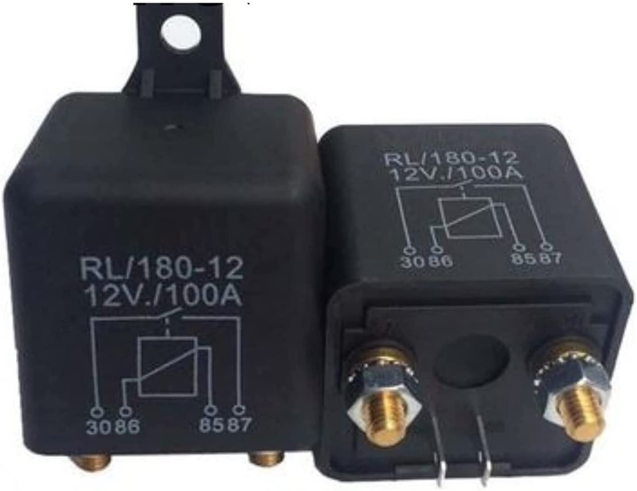 LKPEHTAGN Relay 1PCS 100A 12V 24V Power Car Automotive Big Heavy High Current Load Duty Start