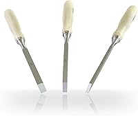 Vista 2 de Juego de cinceles profesionales para carpintería de carpintería, acero al cromo-vanadio con asas de carpintero para carpintería, carpintería