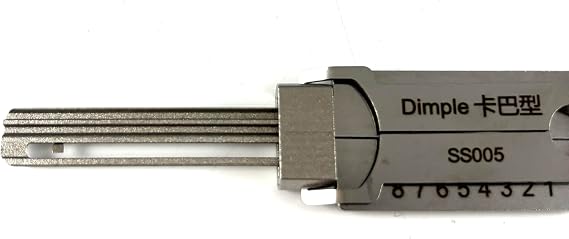 SS005 Dimple Lock Pick Tool Set, SS005 2 in 1 Professional Locksmith Tool for Kaba Cylinders