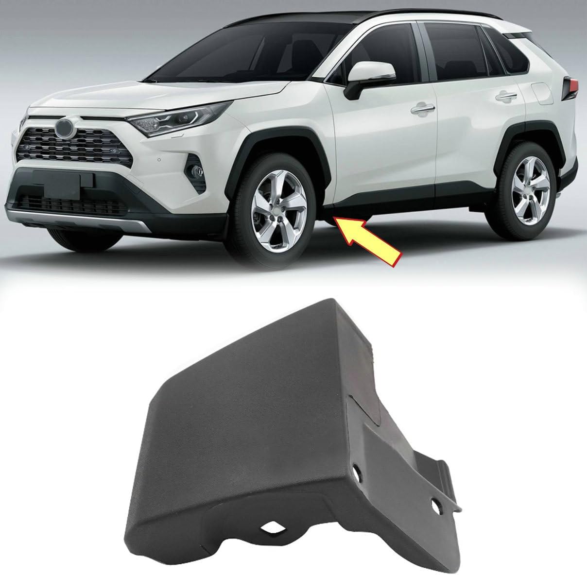 Front Door Molding Lower Panel Skirt Trim for 2019-2020 Toyota RAV4 Side Lower Door Trim (Left (Driver) Side)