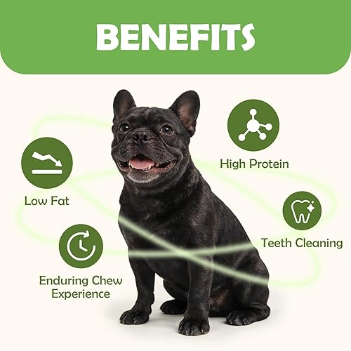 Miniatura 4 de MON2SUN Golosinas para perros, palitos de piel de pollo torcida de cuero crudo de 5 pulgadas, adecuadas para cachorros y perros pequeños, 5 pulgadas