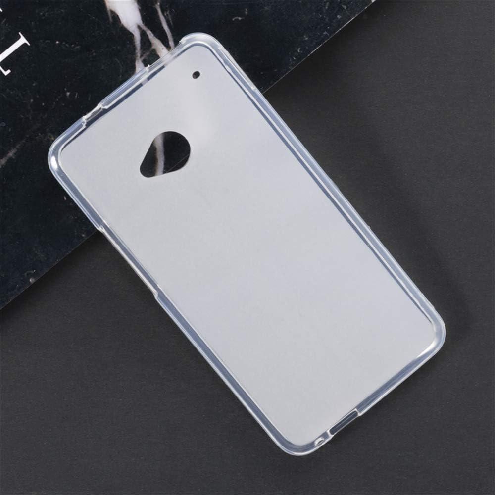 HTC One M7 Case, Scratch Resistant Soft TPU Back Cover Shockproof Silicone Gel Rubber Bumper Anti-Fingerprints Full-Body Protective Case Cover for HTC One (White)