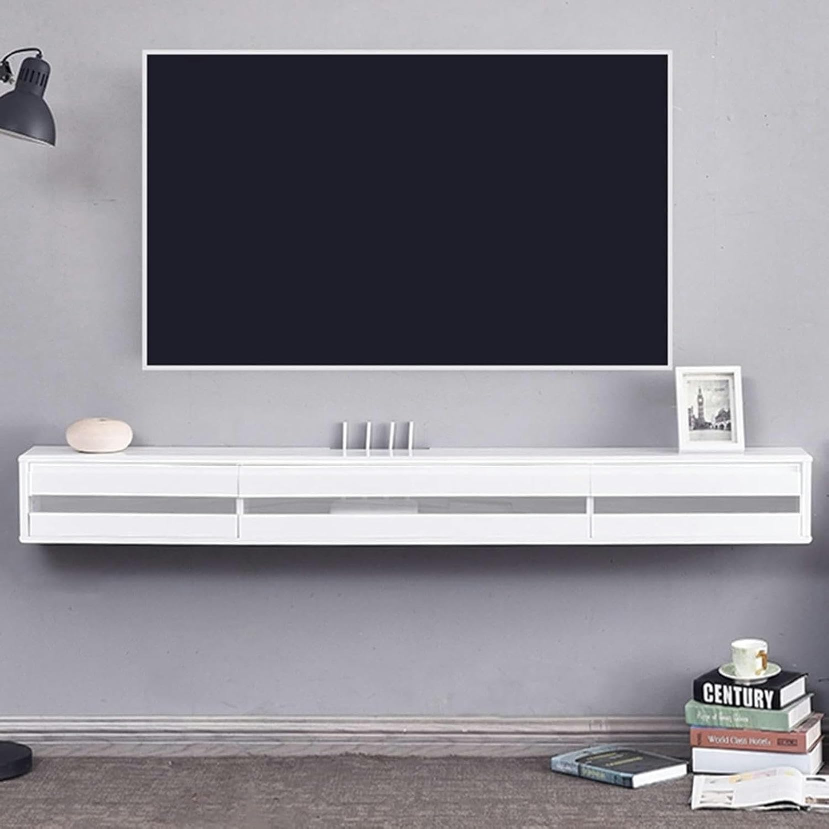 Montaggio A Muro MABIET TV-TV Sostituto-TV Per Console Multimediale, Mobile TV, Centro Di Intrattenimento, Supporto TV Da 120 Cm, Tabellone TV Montato A Parete, Scaffale Di Archiviazione DVD ~/