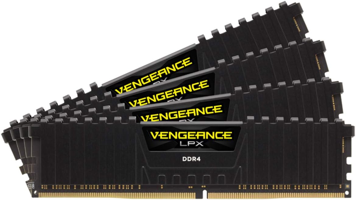 Corsair VENGEANCELPX32GB (4x8GB) Ddr43600 (Pc4-28800) C181.35Vdesktop Memory - Black