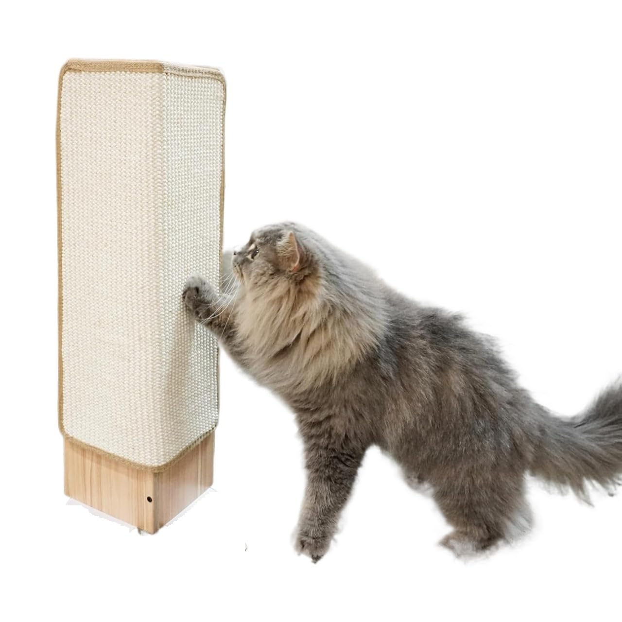 FJJRTWDG Practical Sisal Horn Scratcher with Catnip, Artificial Pet Scratcher, Suitable for Indoor Pets Suitable for Indoor Pets(Large)
